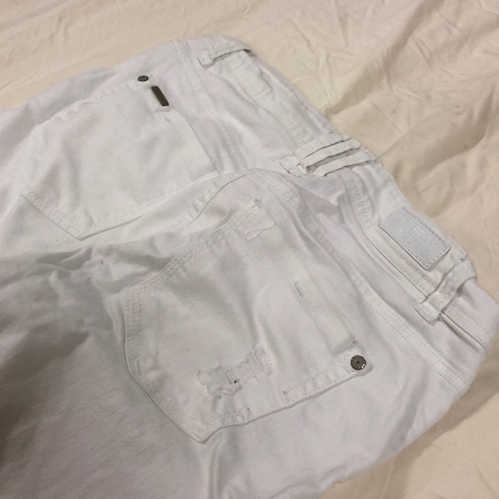 White ripped skinny jeans